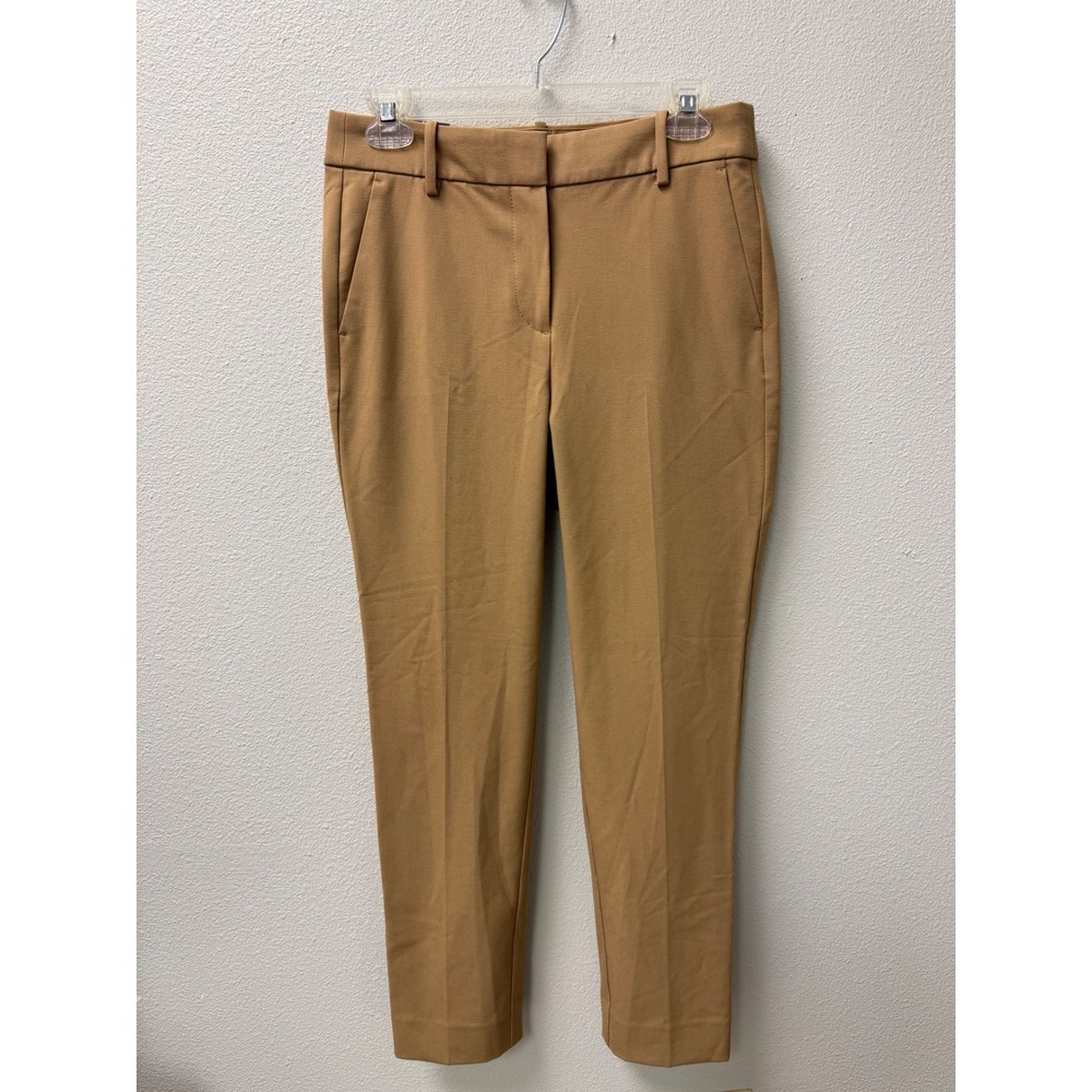 J.Crew Ruby Crop Pants‎ Womens Size 4 Trousers Stretch Career Casual Camel